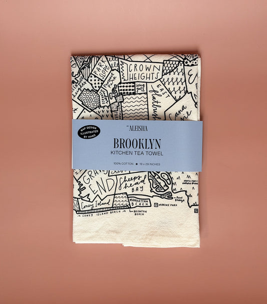 Brooklyn Map Tea Towel
