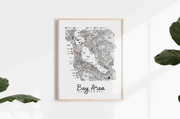 Bay Area Map Print
