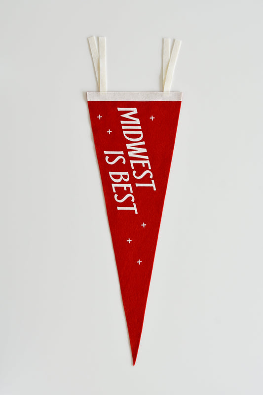 Midwest Is Best Felt Pennant