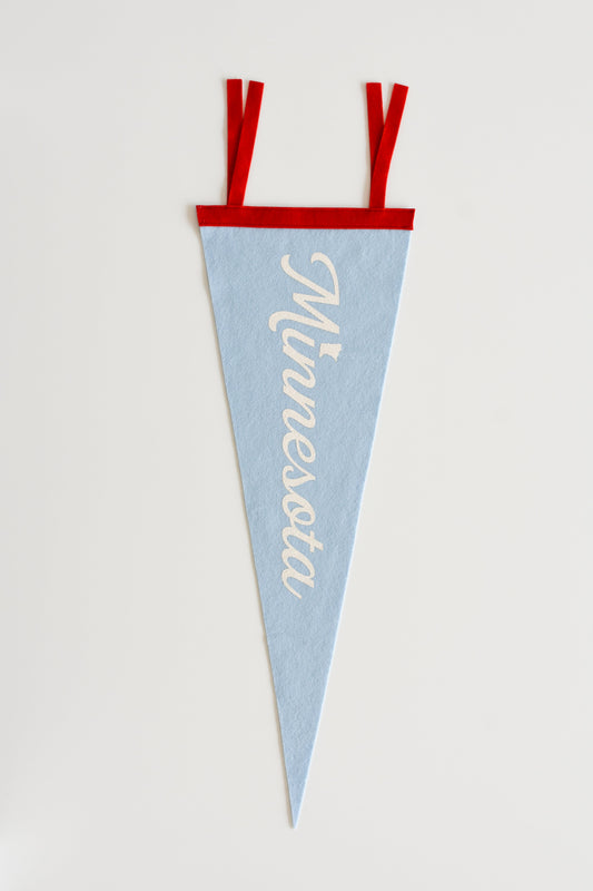 Blue Minnesota Felt Pennant