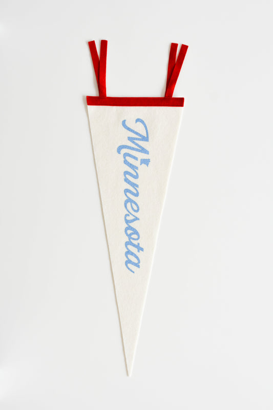 Ivory Minnesota Felt Pennant