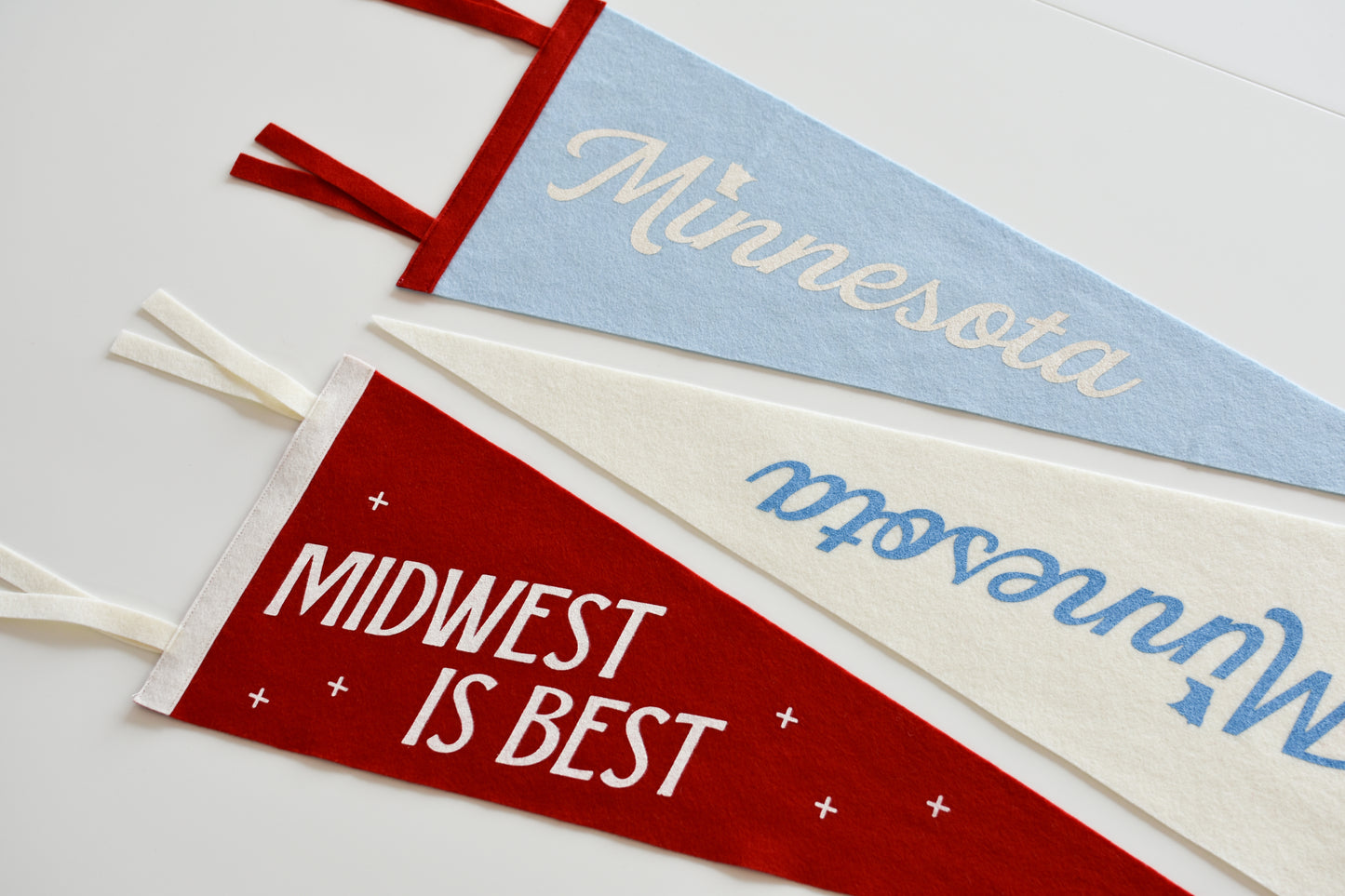 Blue Minnesota Felt Pennant