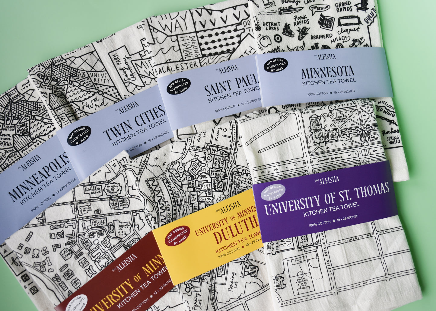 University of Saint Thomas Tea Towel