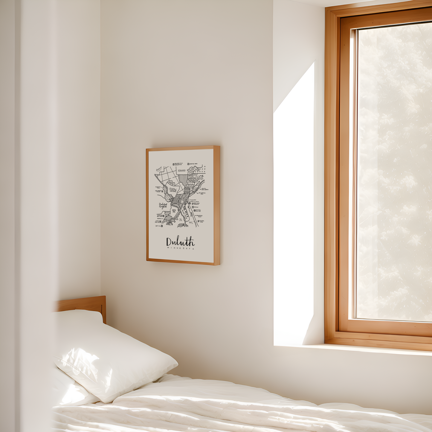 Duluth, MN Neighborhood Map Print