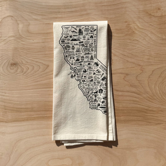 State of California Tea Towel