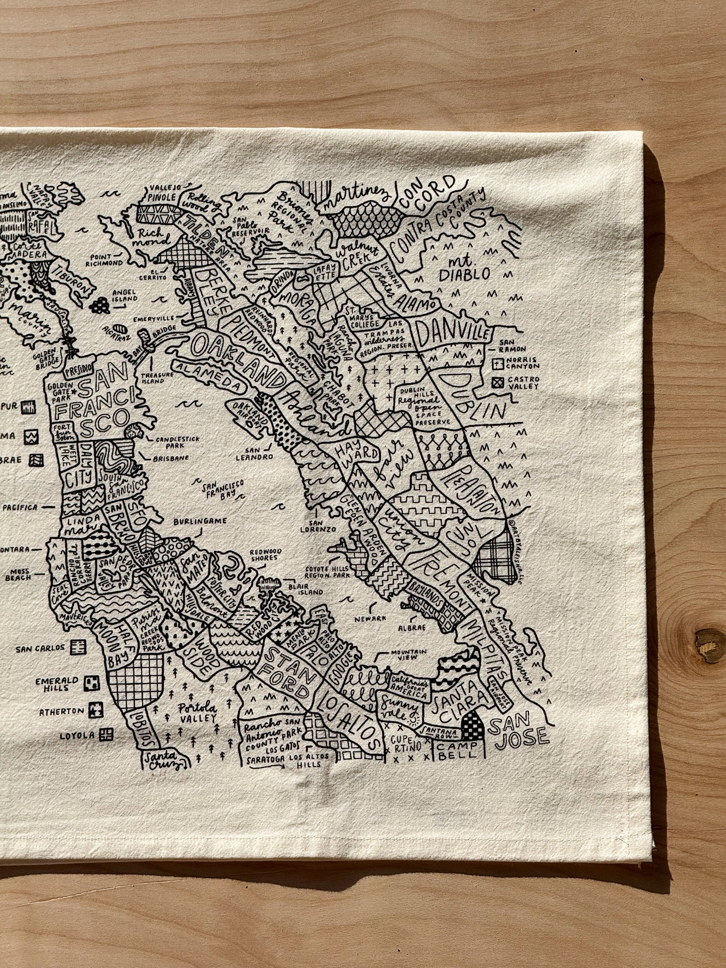 Bay Area Tea Towel