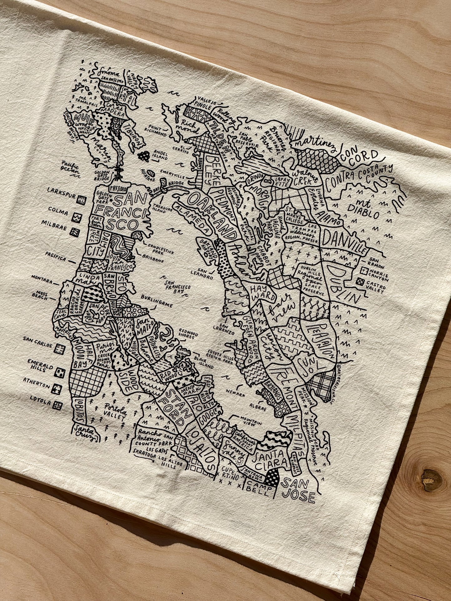 Bay Area Tea Towel