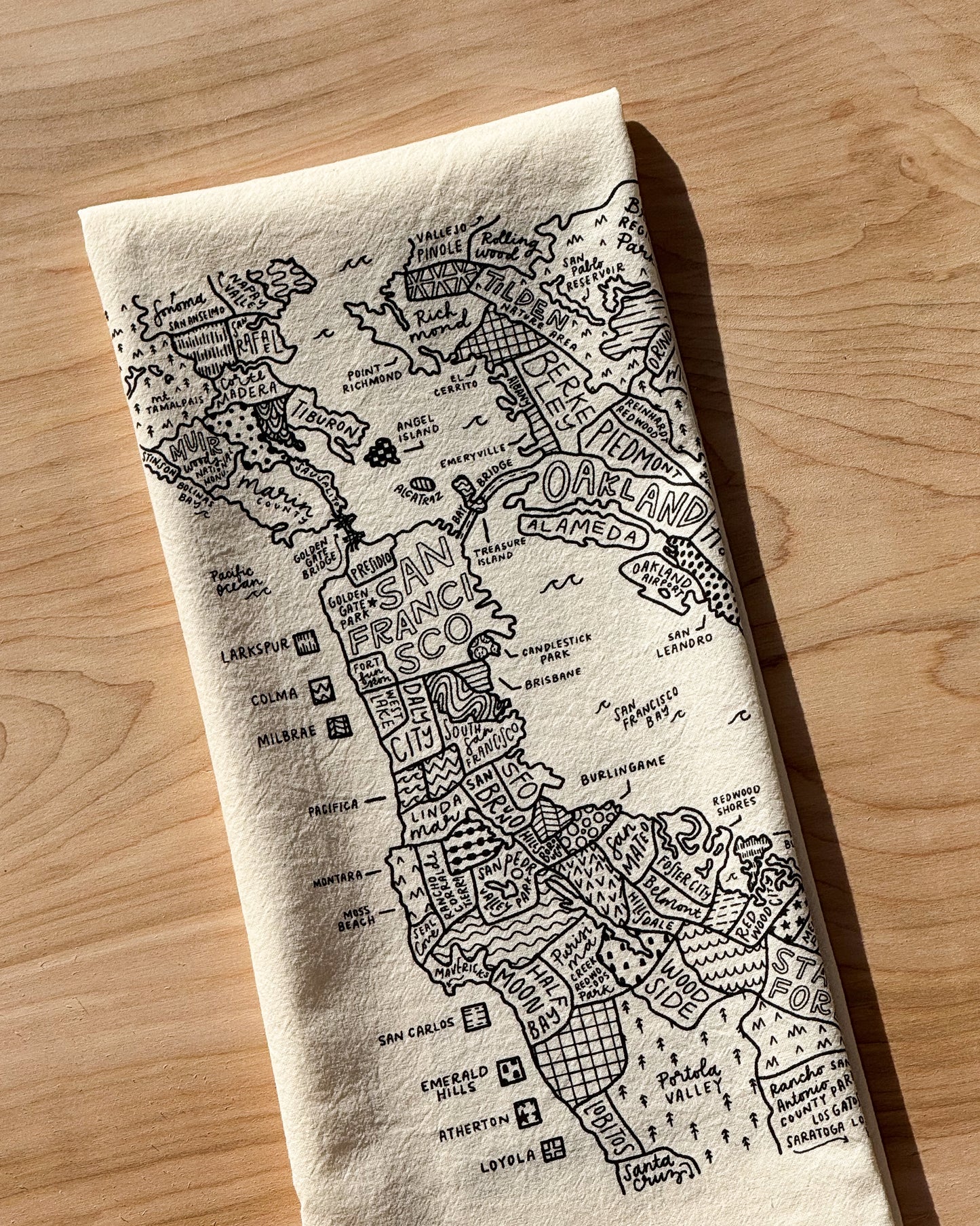 Bay Area Tea Towel