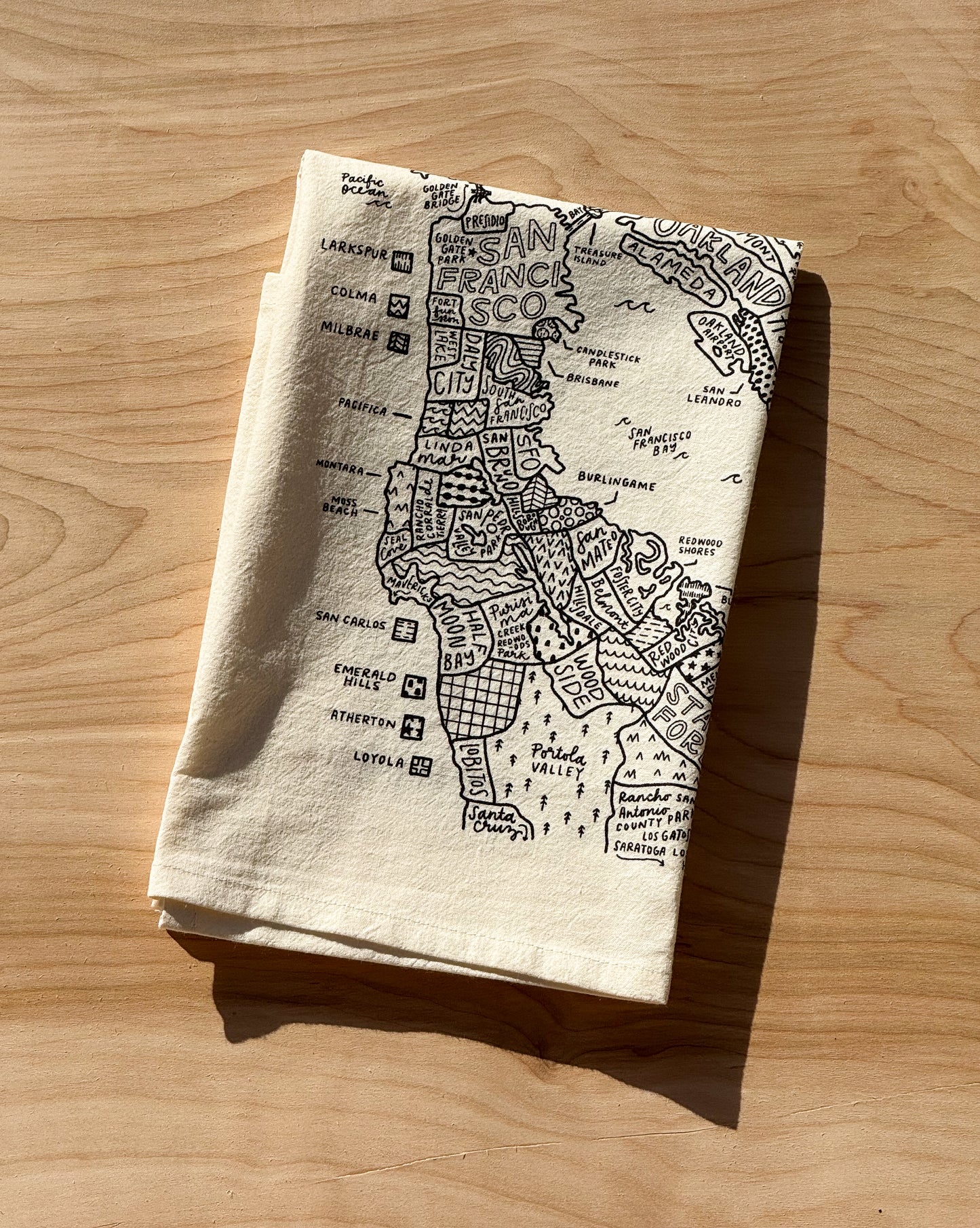 Bay Area Tea Towel
