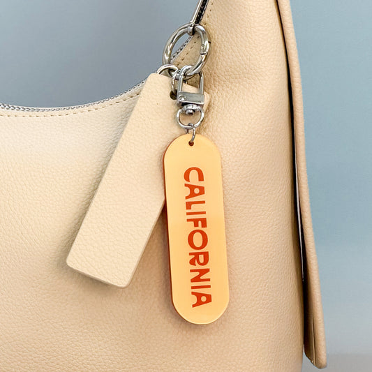 California Pill Acrylic Keychain