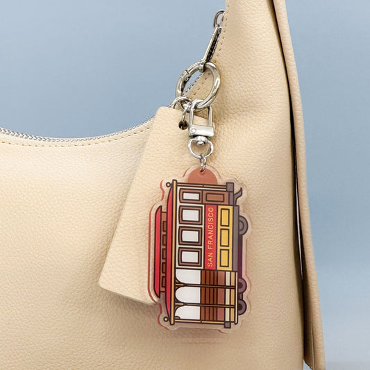San Francisco Cable Car Acrylic Keychain