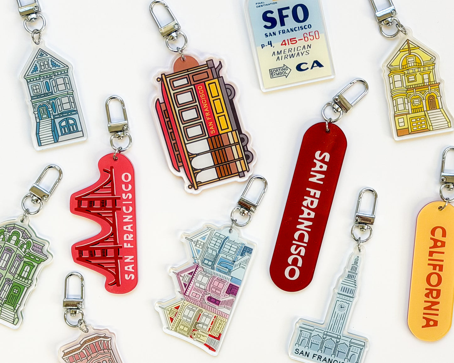 SF Ferry Building Acrylic Keychain