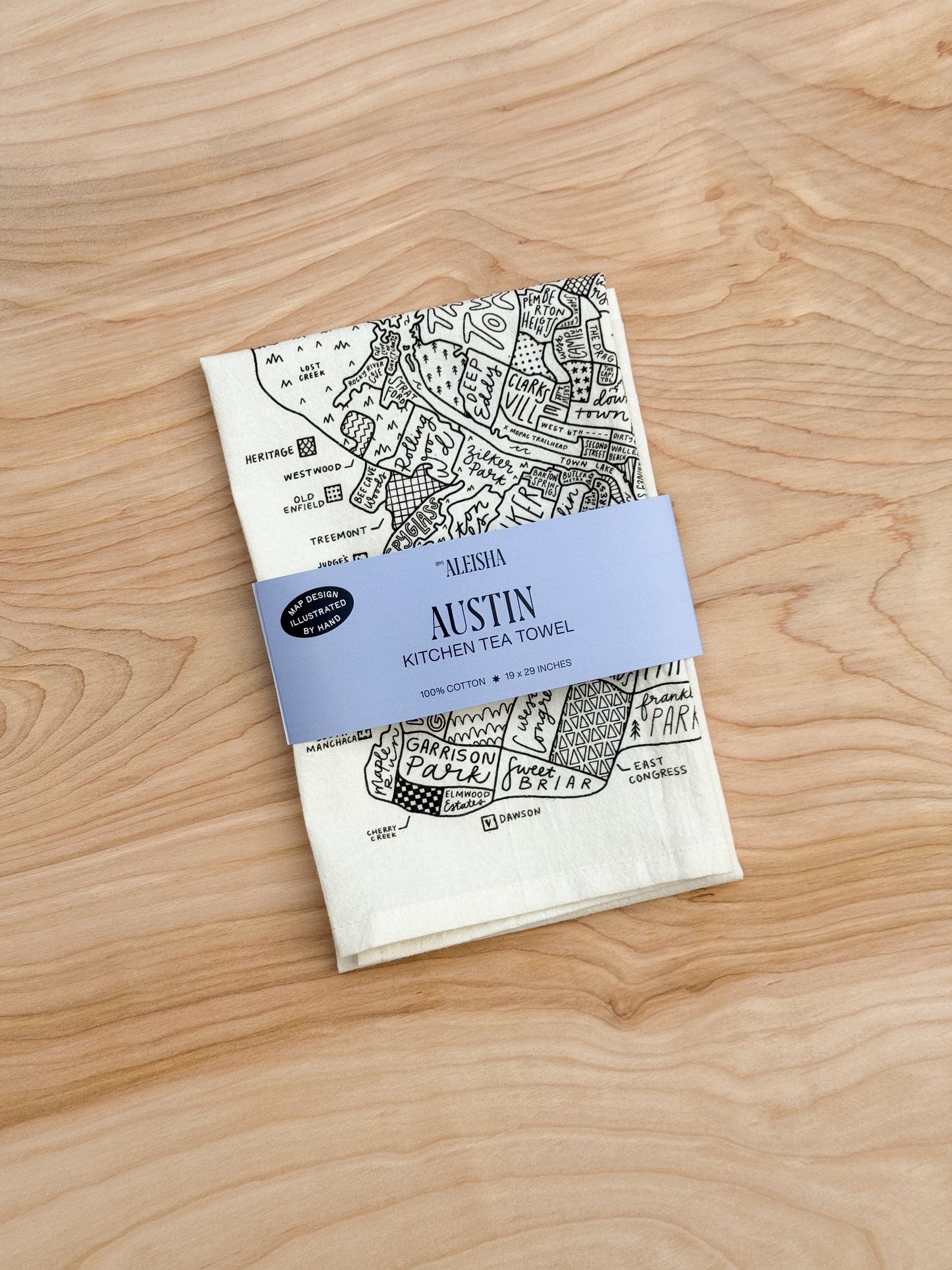 Austin Map Tea Towel