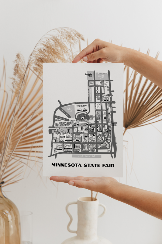 Minnesota State Fair Map Print
