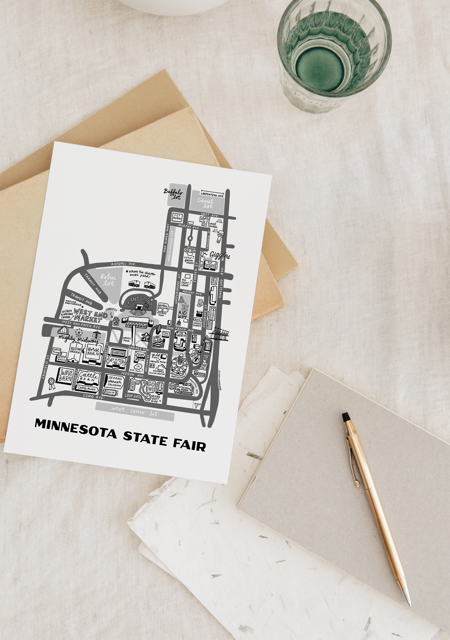 Minnesota State Fair Map Print