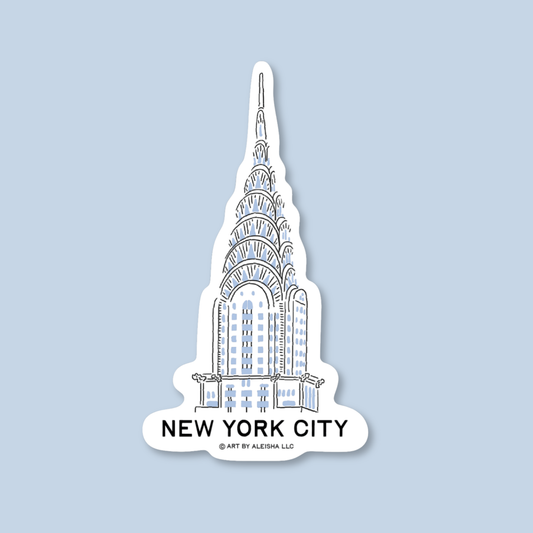 Illustrated Chrysler Building Sticker