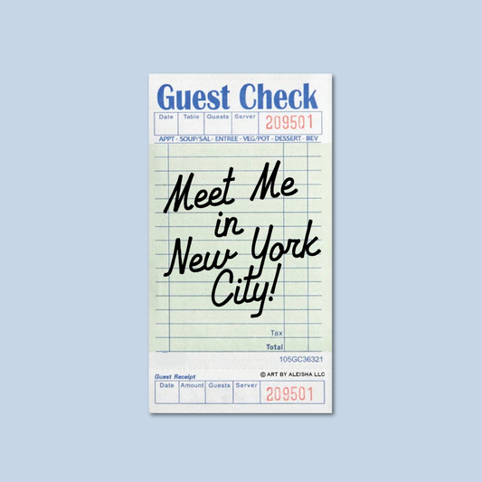 NYC Guest Check Sticker