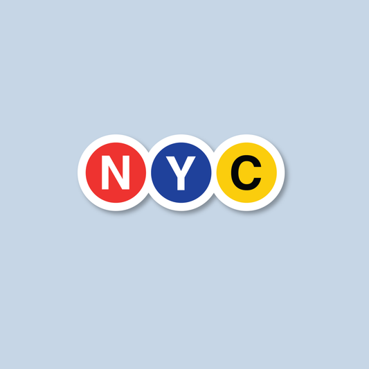 NYC Subway Circles Acrylic Magnet
