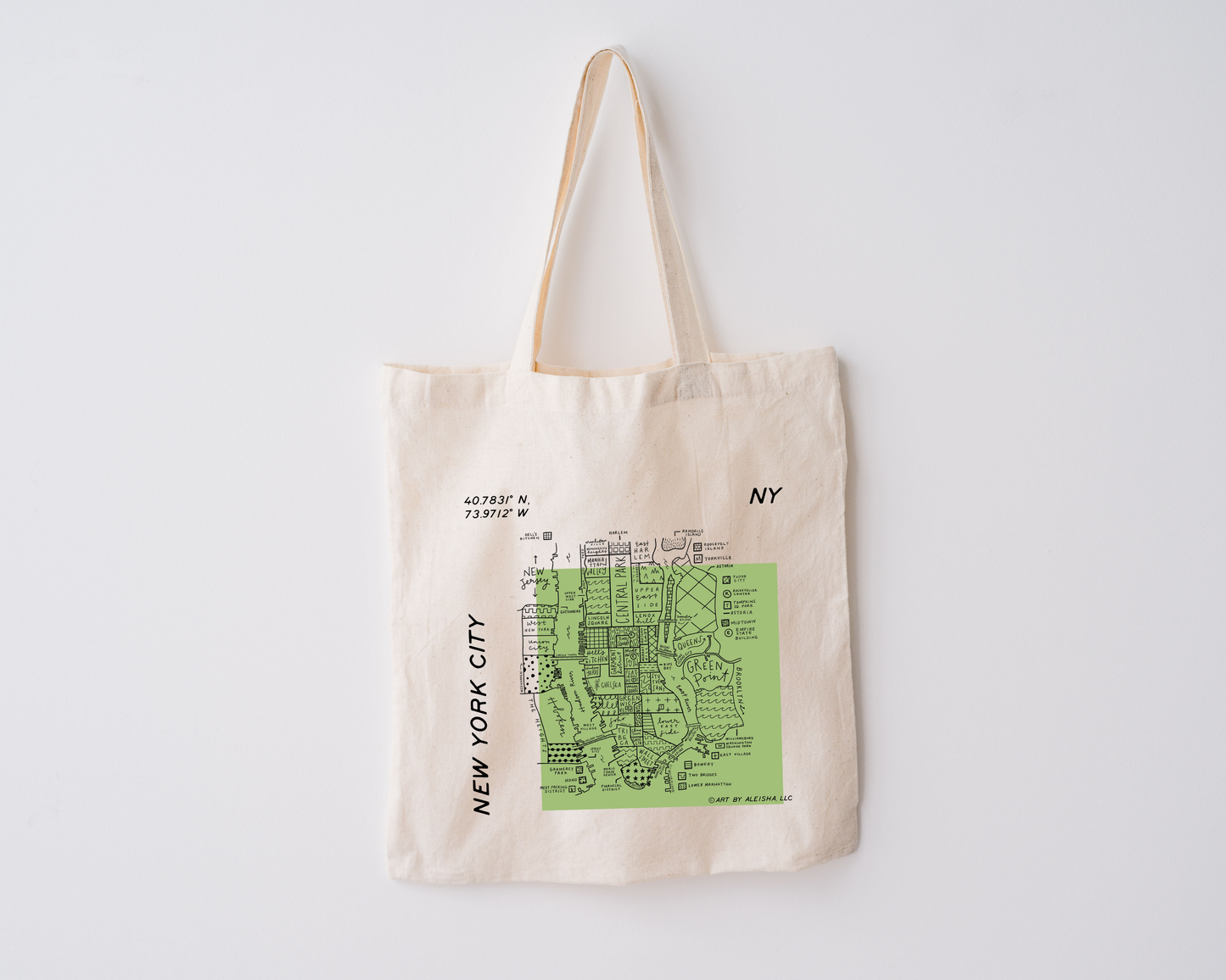 New York City Map Tote