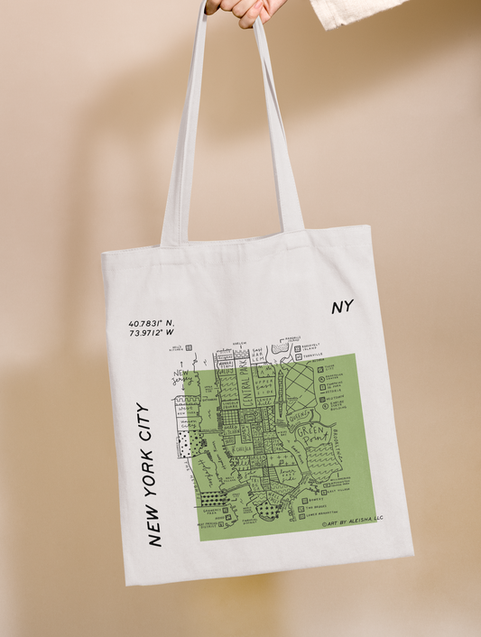 New York City Map Tote