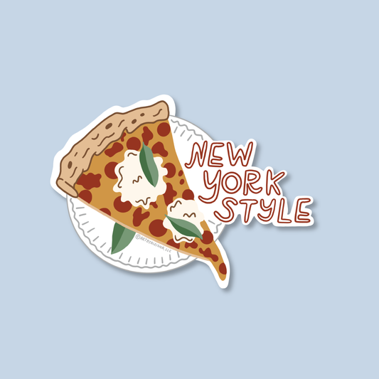 New York Style Pizza Acrylic Magnet
