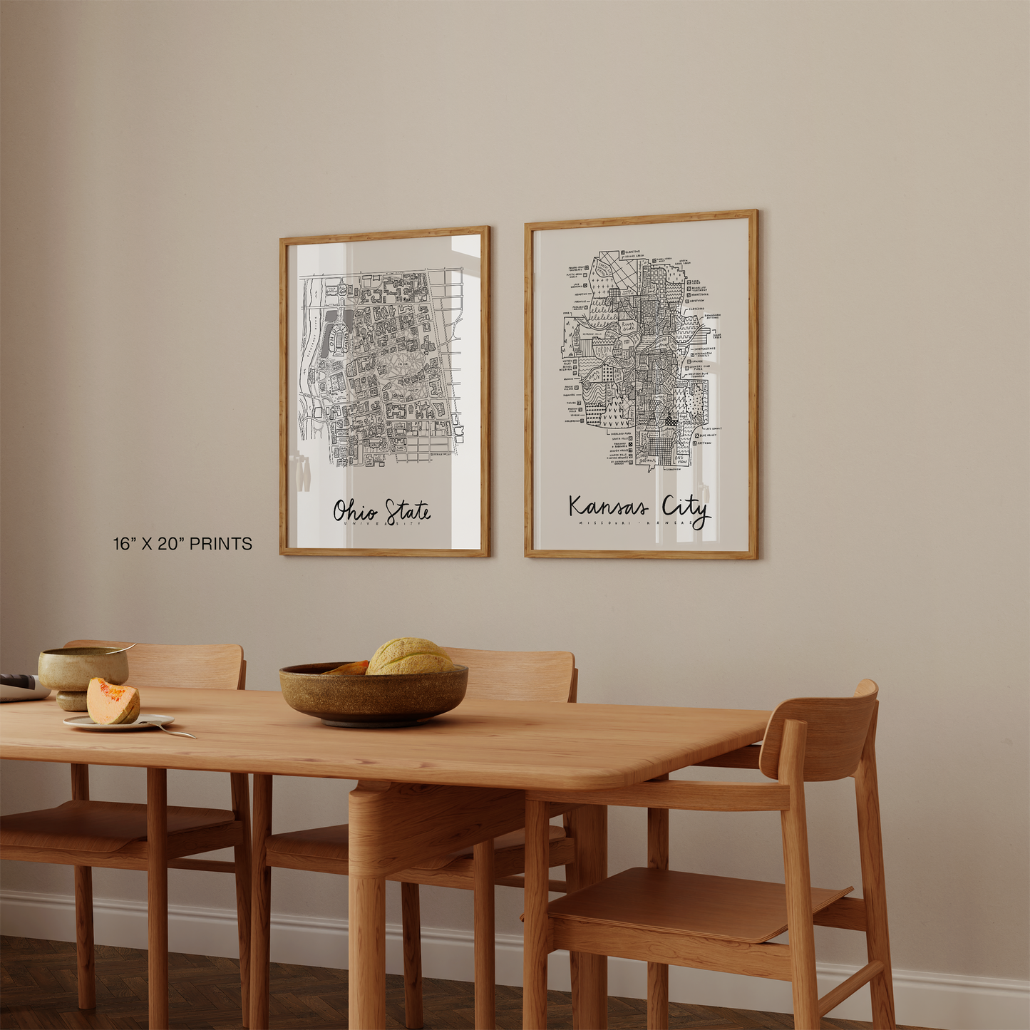 Ohio State University Campus Map Print