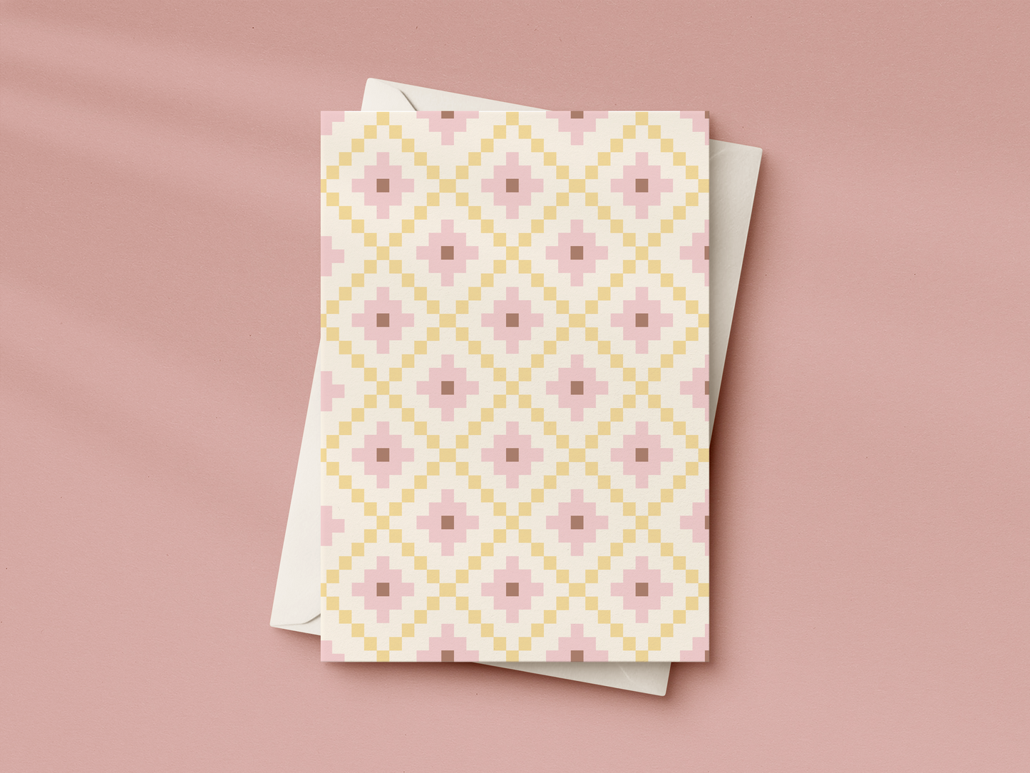 Pastel Patchwork 05 Greeting Card