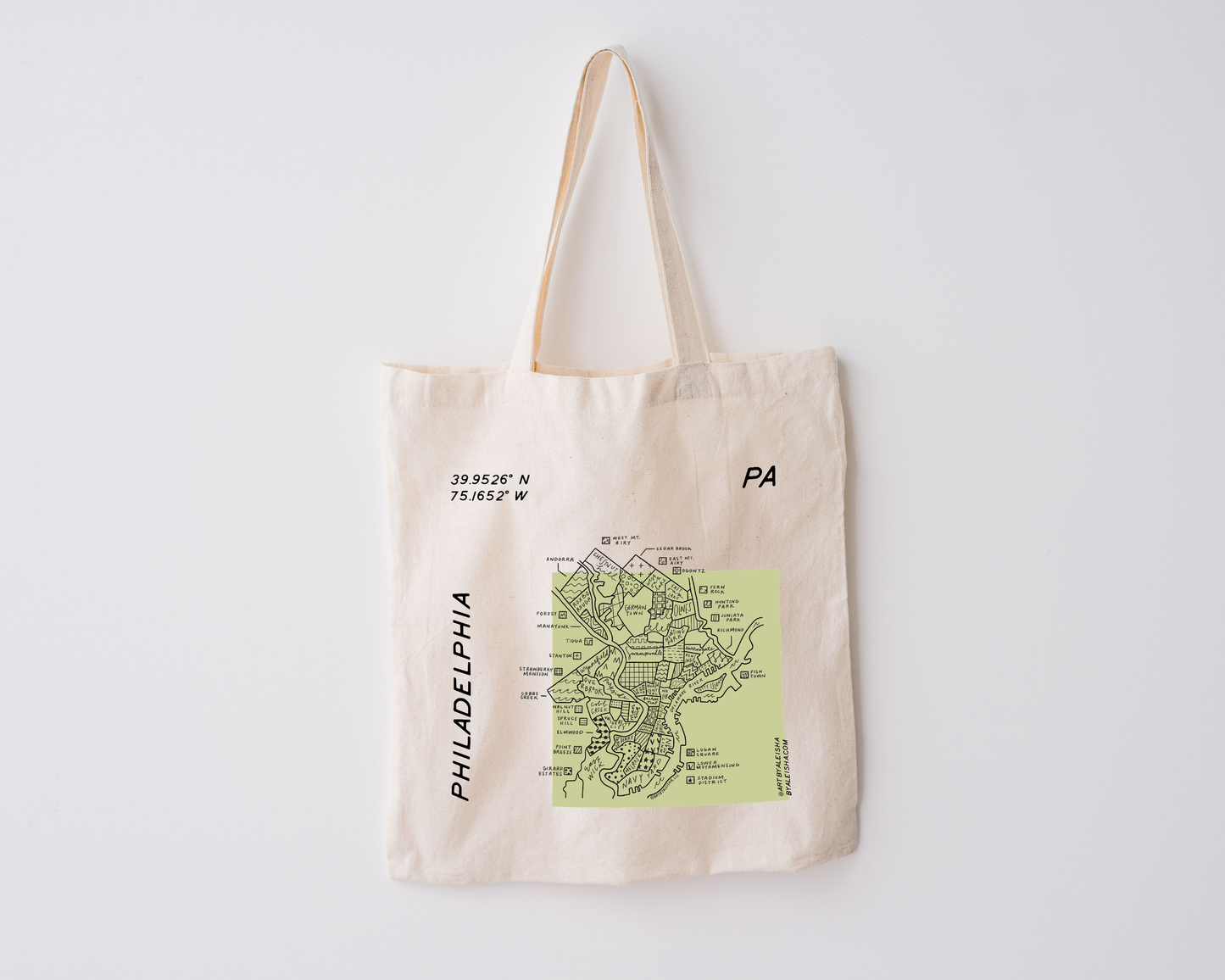 Philadelphia Map Tote