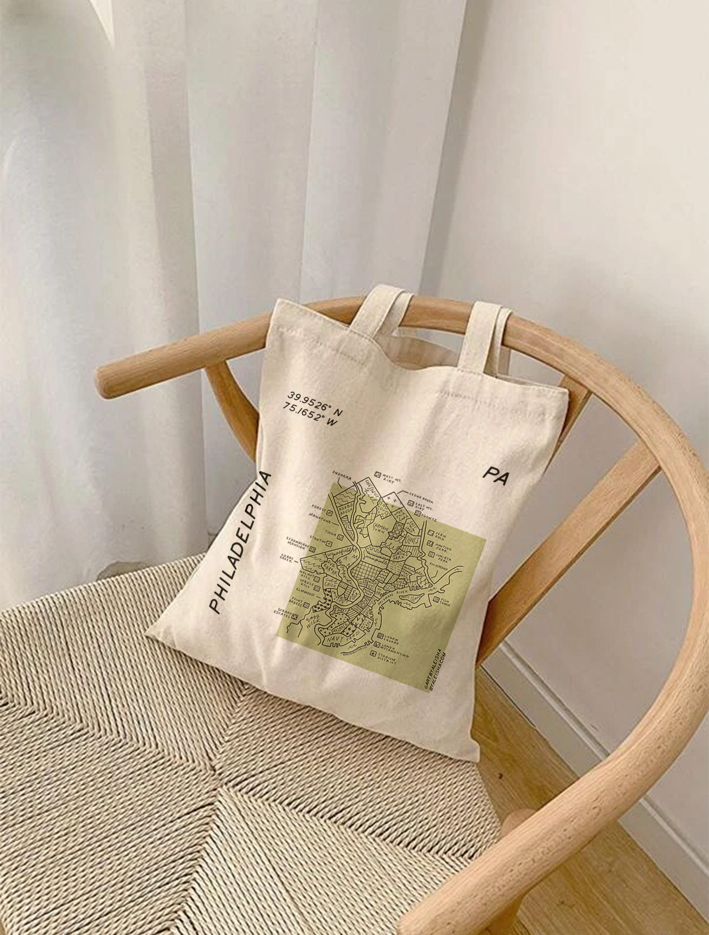 Philadelphia Map Tote