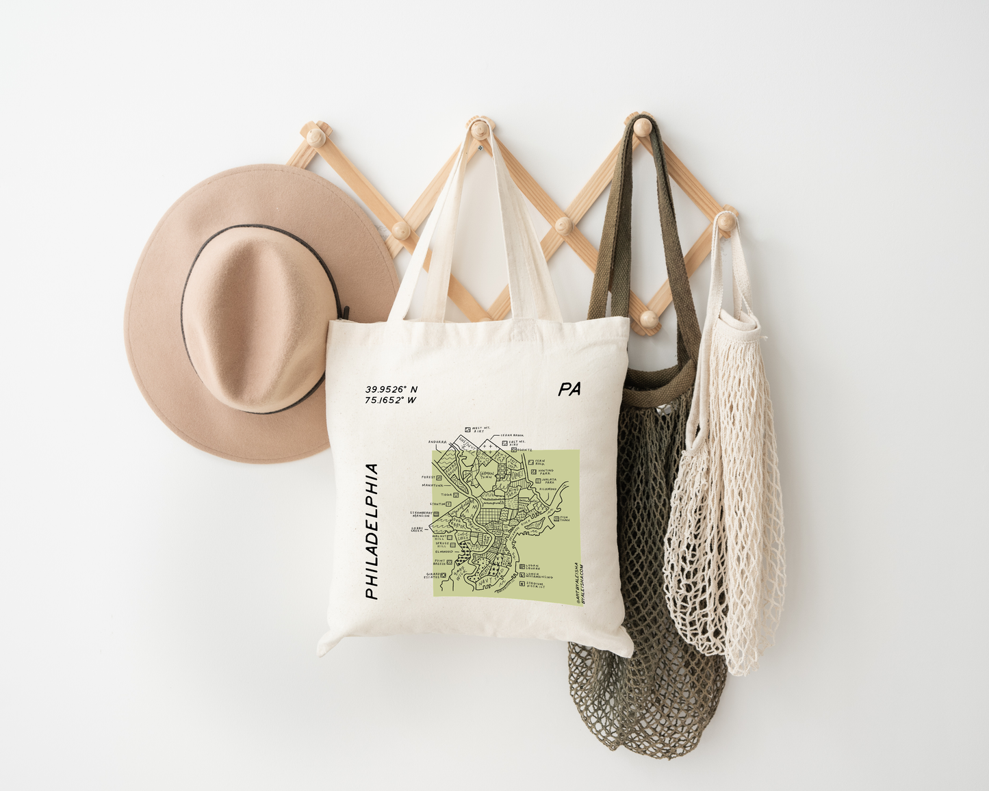 Philadelphia Map Tote