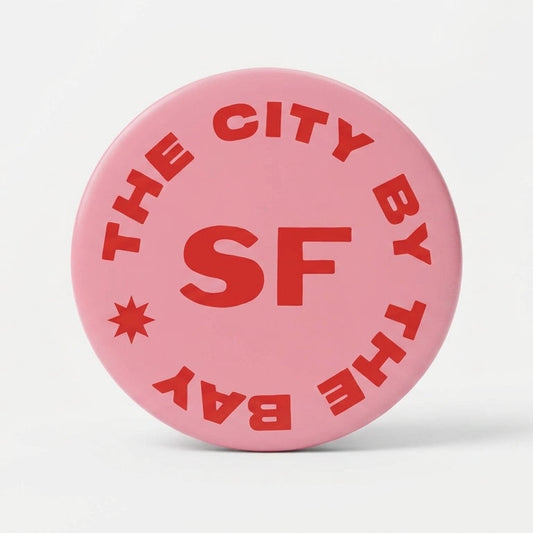 SF City By The Bay Circle Magnet