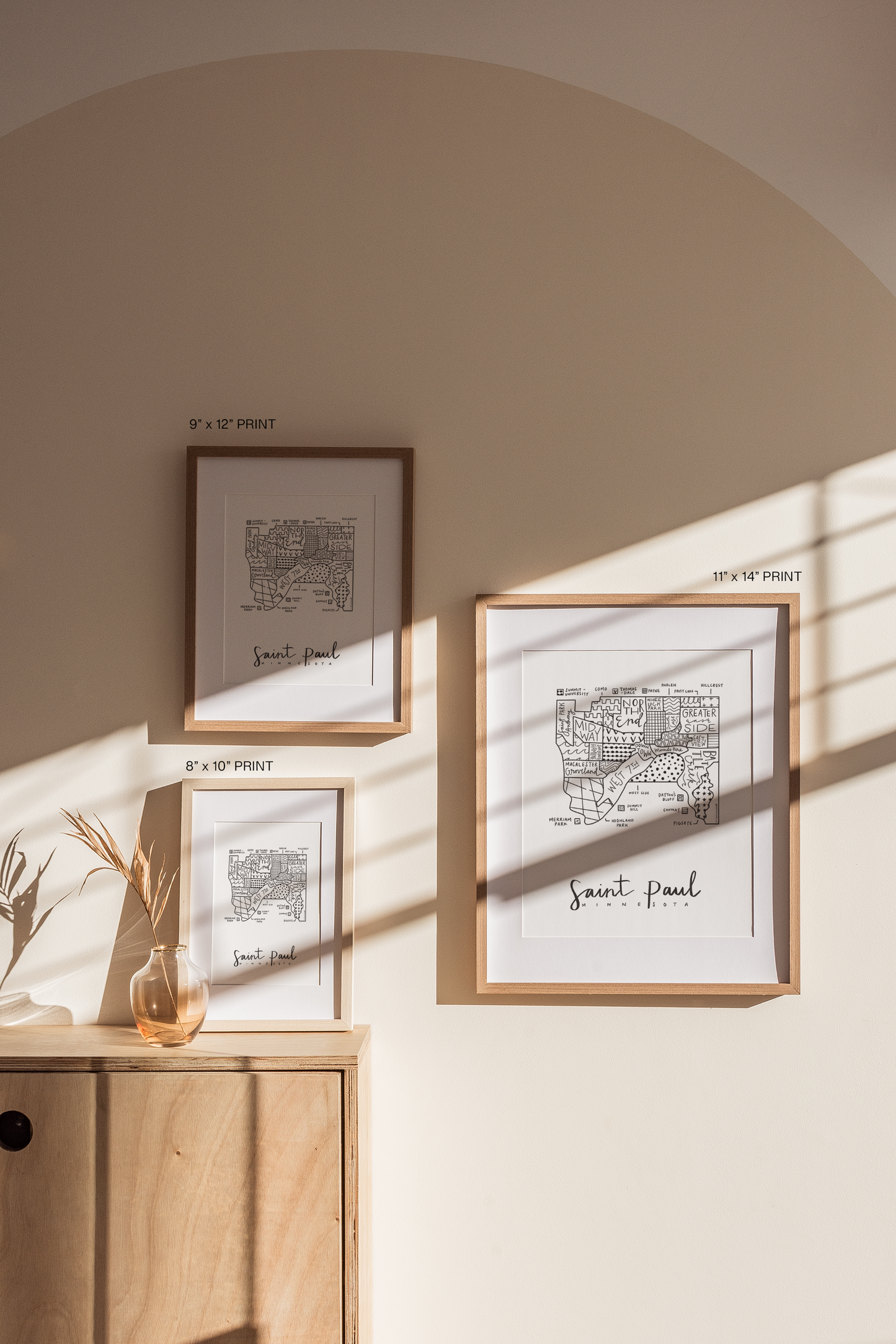 Saint Paul Neighborhood Map Print