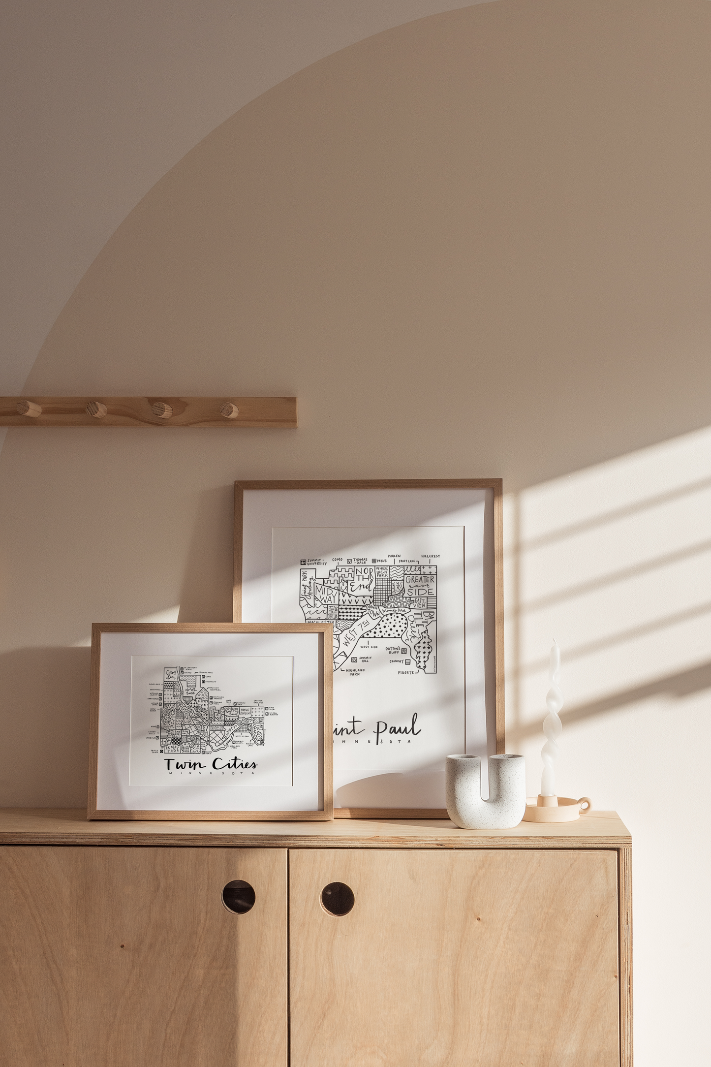Saint Paul Neighborhood Map Print