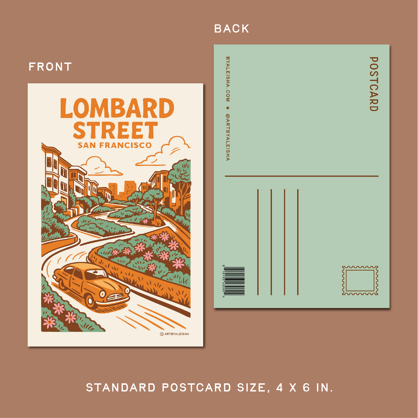 Lombard Street Postcard
