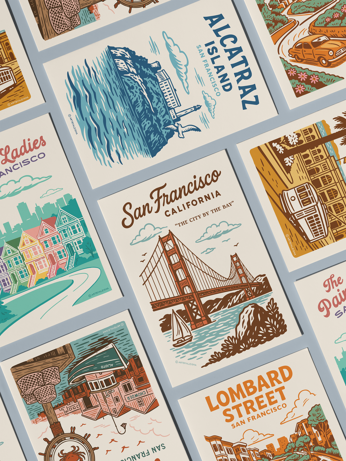 Retro Golden Gate Bridge Sticker