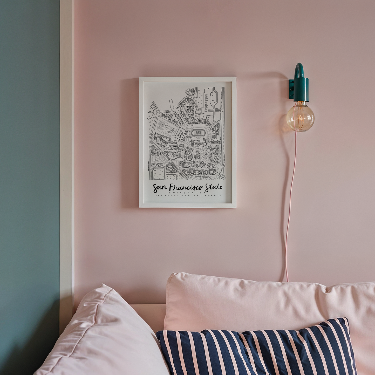 San Francisco State University Campus Map Print