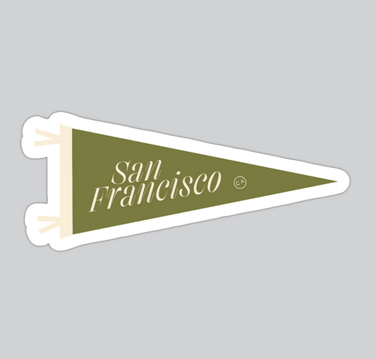 San Francisco Pennant Sticker