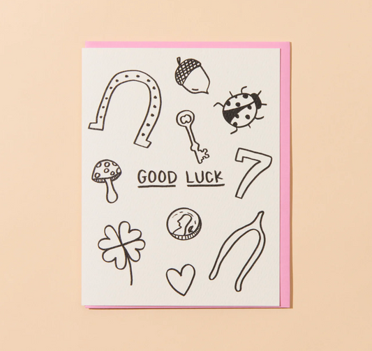 Good Luck Icons Card