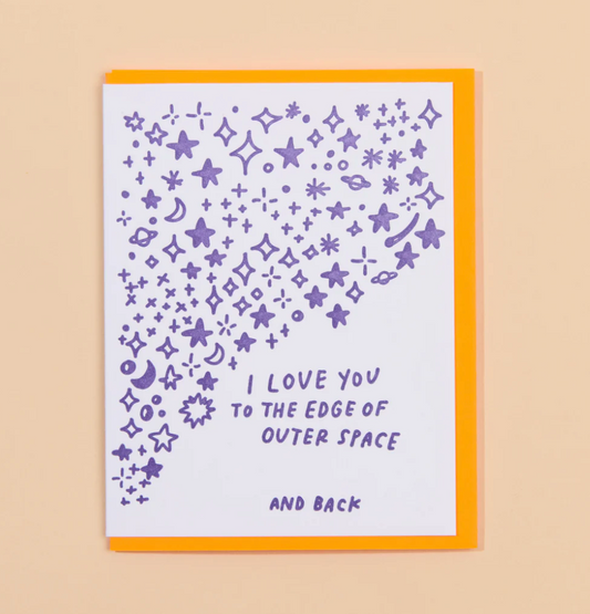 Outer Space Greeting Card