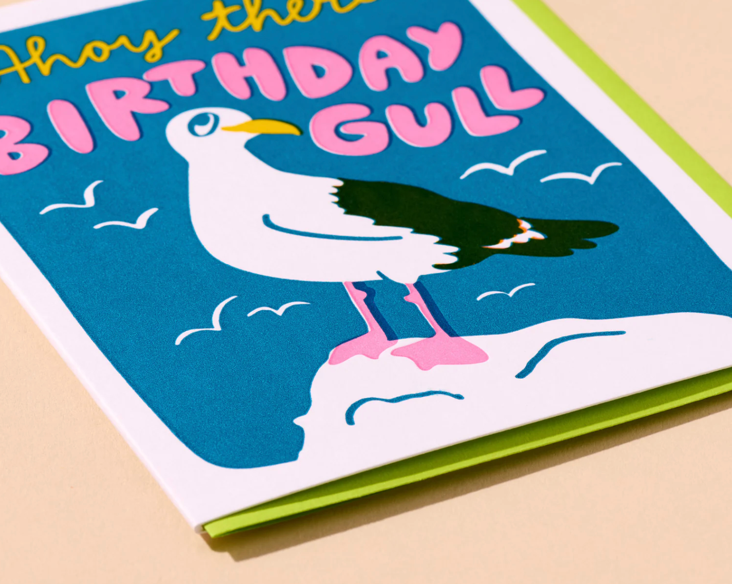 Birthday Gull Greeting Card