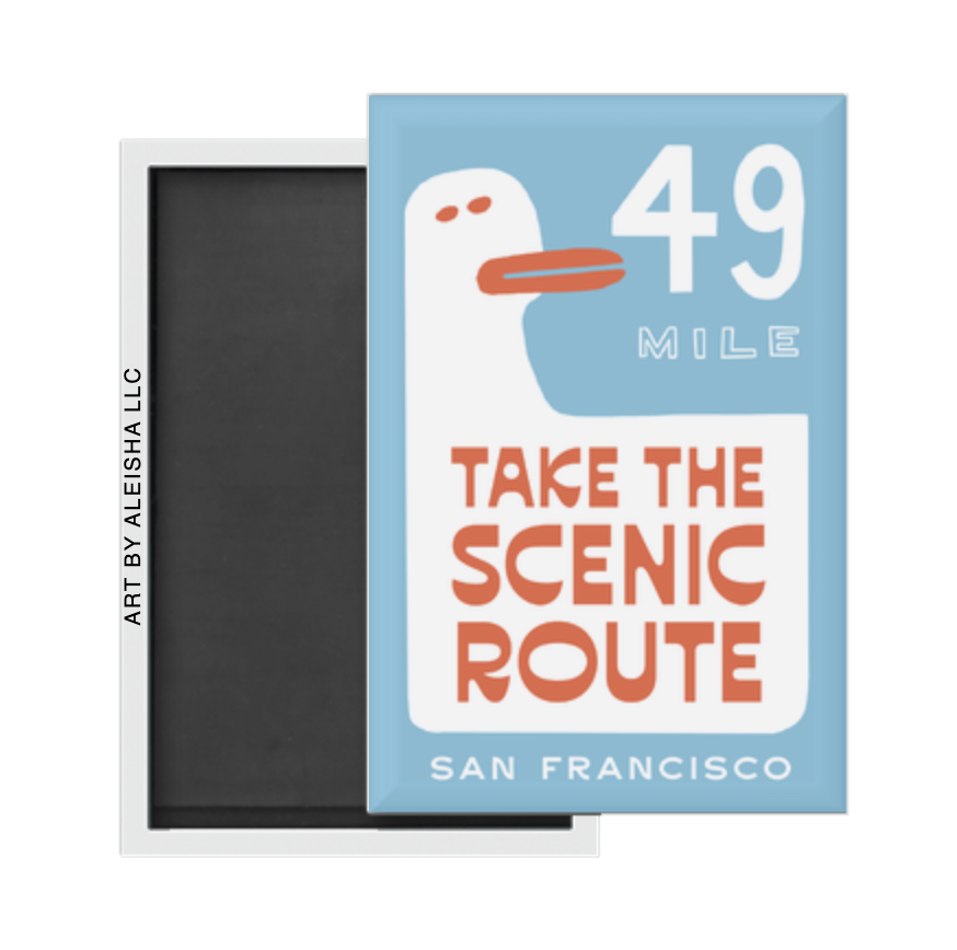 Take The Scenic Route Magnet