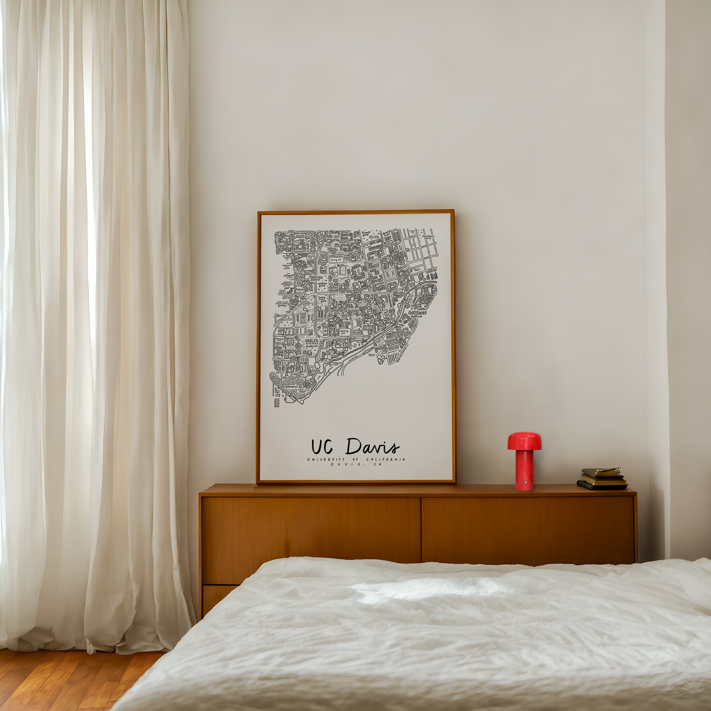 UC Davis Campus Map Print