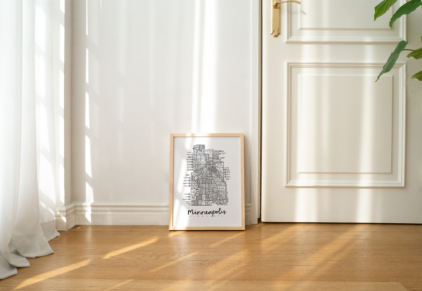 Minneapolis Neighborhood Map Print