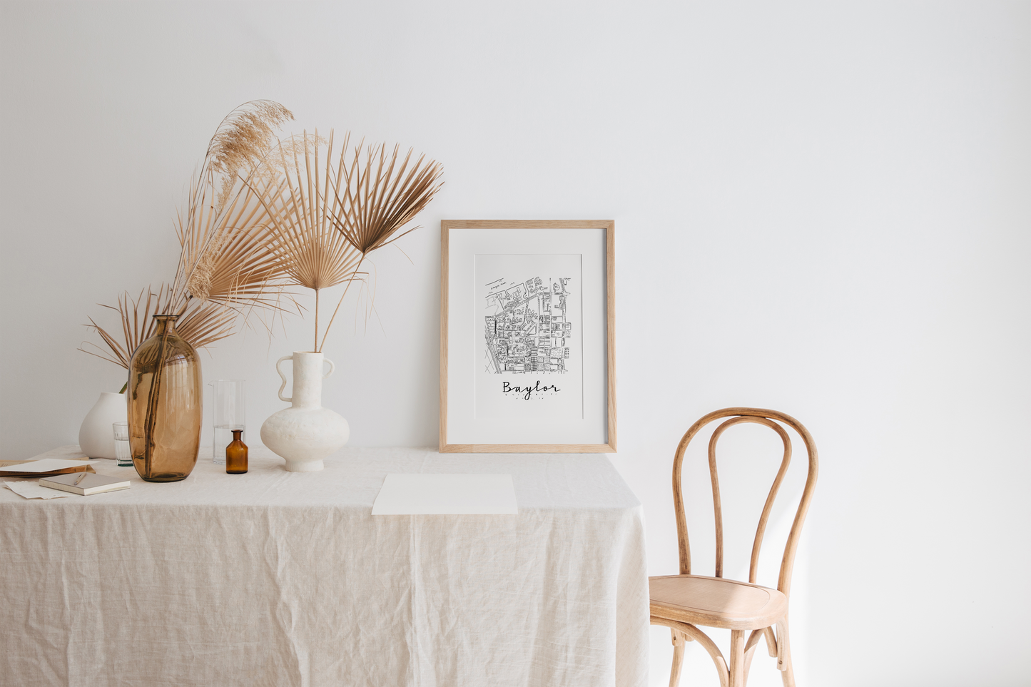 Baylor University Campus Map Print