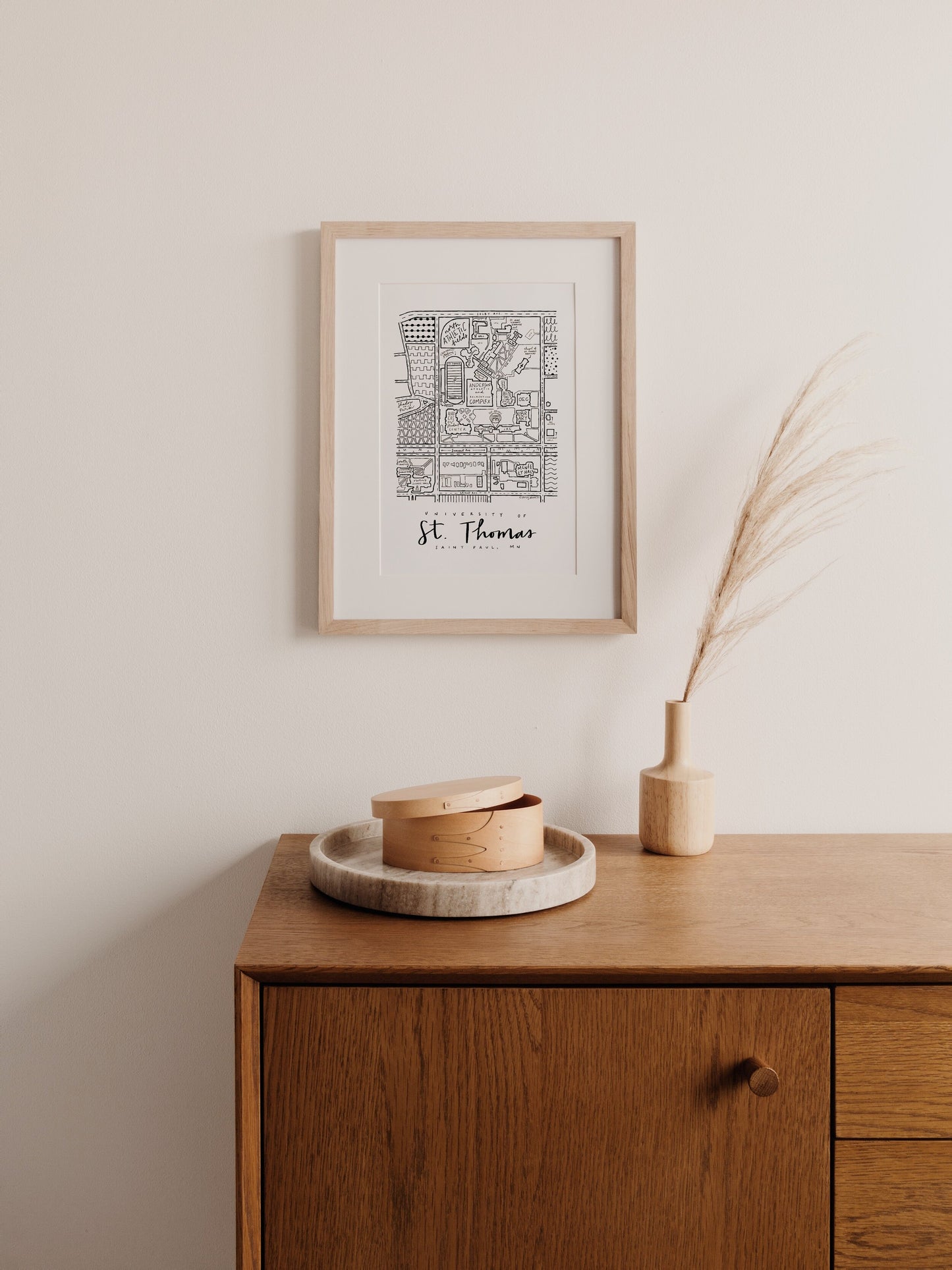 University of Saint Thomas (UST) Campus Map Print