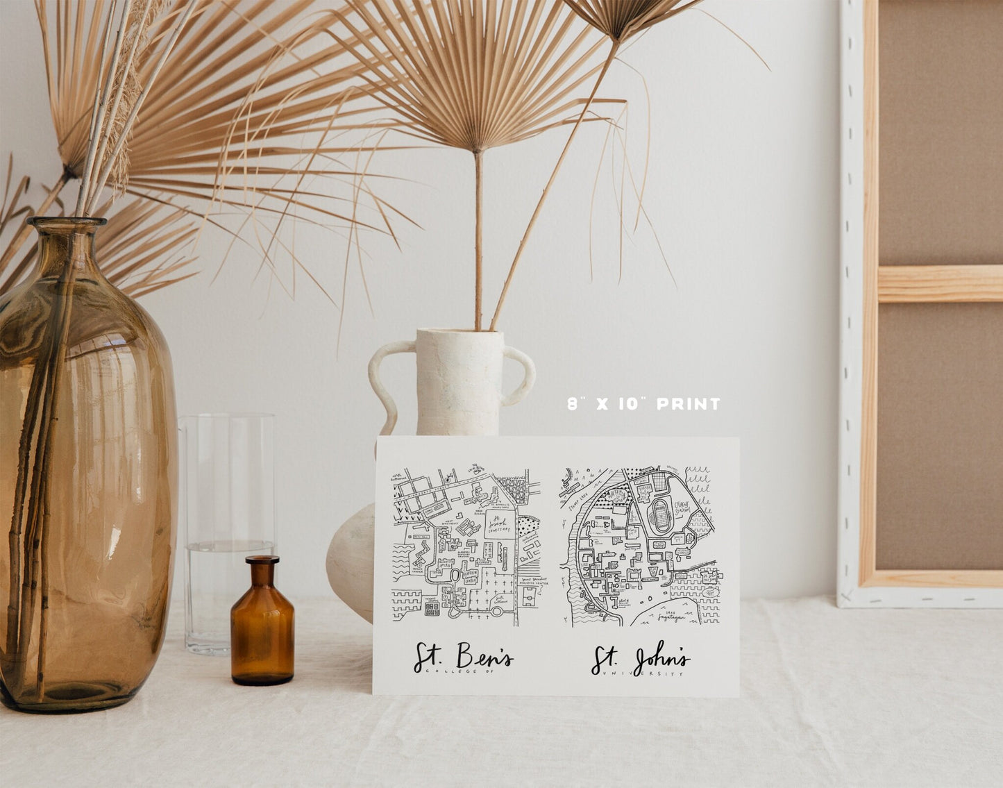 Saint Ben's and Saint John's Joint Campus Map Print