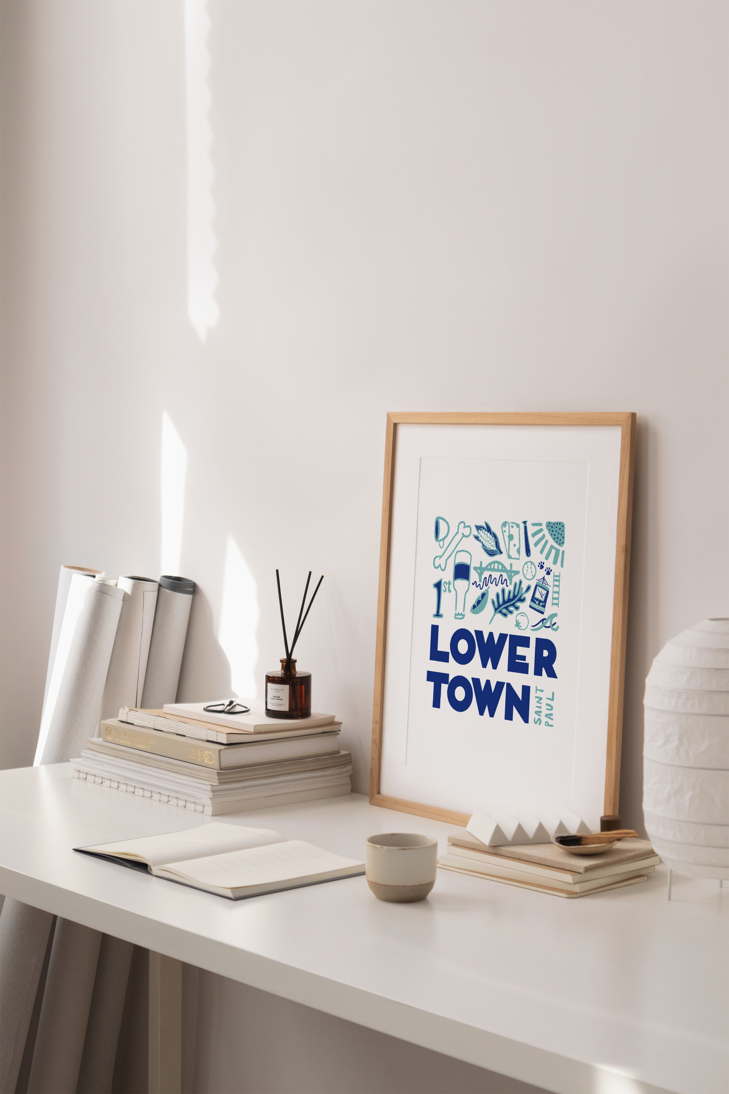 Lowertown Blues Mural Print