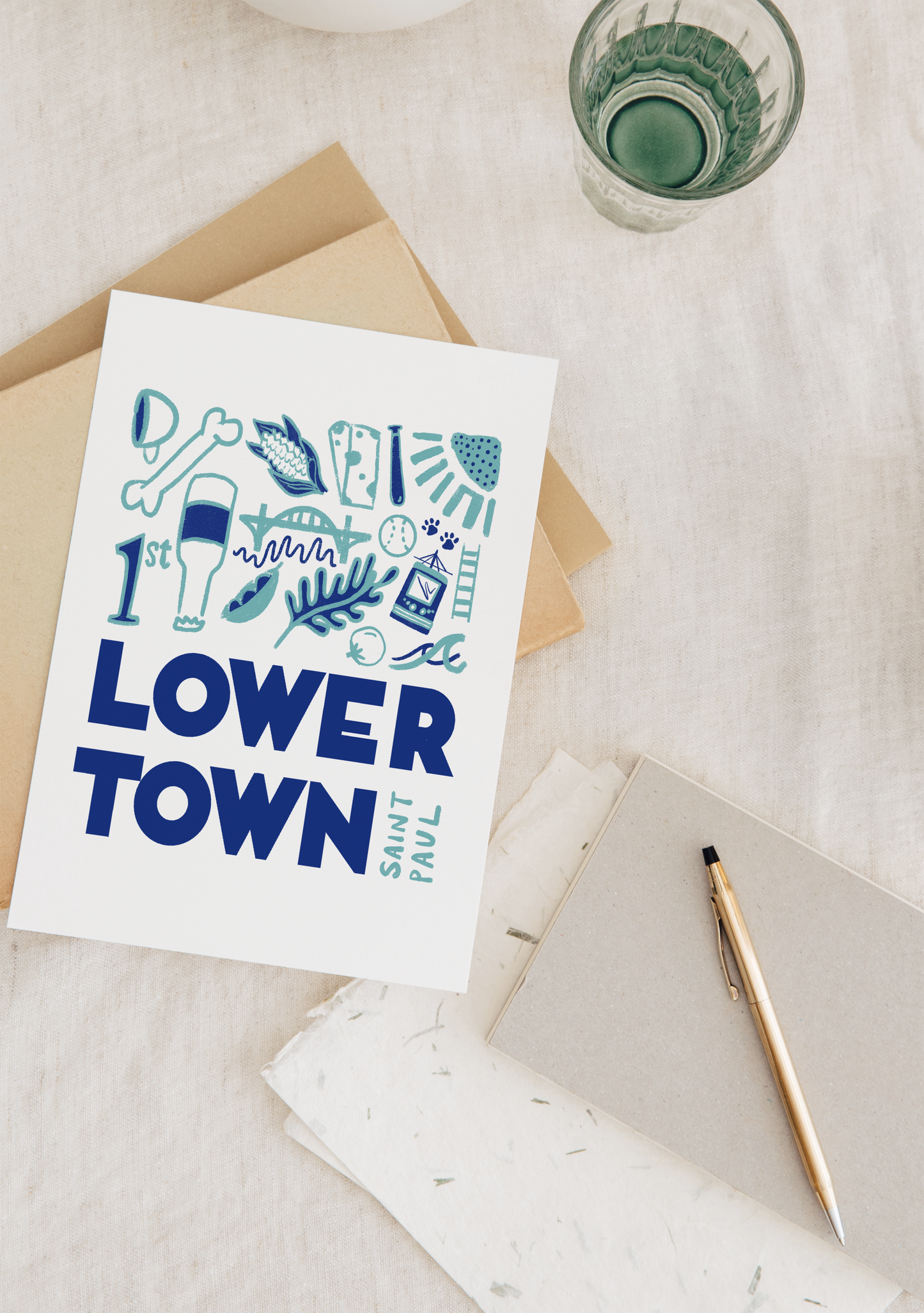 Lowertown Blues Mural Print
