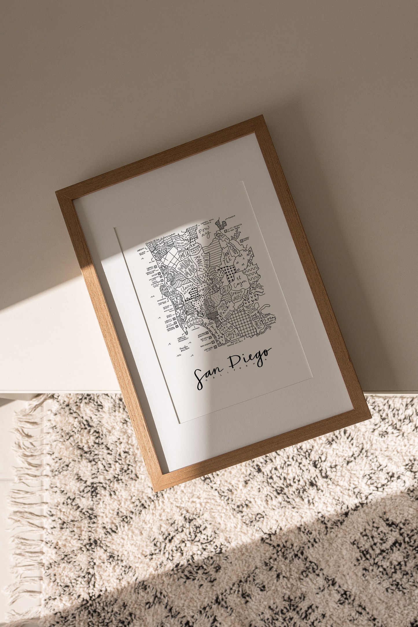 San Diego Map Print
