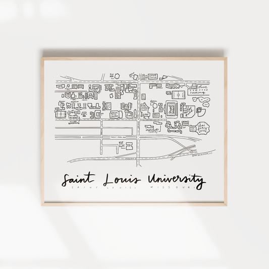 Saint Louis University Campus Map Print